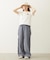 STRIPED RUFFLE PANTS