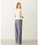 STRIPED RUFFLE PANTS