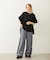 STRIPED RUFFLE PANTS