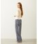STRIPED RUFFLE PANTS