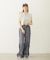STRIPED RUFFLE PANTS