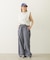 STRIPED RUFFLE PANTS