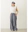 STRIPED RUFFLE PANTS