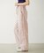STRIPED RUFFLE PANTS