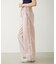 STRIPED RUFFLE PANTS