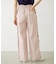 STRIPED RUFFLE PANTS