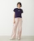 STRIPED RUFFLE PANTS