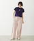 STRIPED RUFFLE PANTS