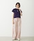 STRIPED RUFFLE PANTS