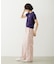 STRIPED RUFFLE PANTS