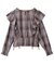 PLAID RUFFLE BLOUSE