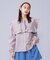 STRIPED BIG COLLAR BLOUSE