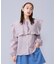 STRIPED BIG COLLAR BLOUSE
