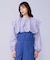 STRIPED BIG COLLAR BLOUSE