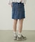 FRILL DENIM MINI SKIRT