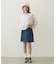 FRILL DENIM MINI SKIRT
