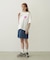 FRILL DENIM MINI SKIRT