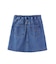 FRILL DENIM MINI SKIRT