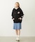 PLEATED DENIM SKIRT