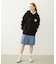 PLEATED DENIM SKIRT