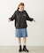 PLEATED DENIM SKIRT