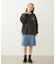 PLEATED DENIM SKIRT