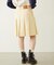 PLEATED DENIM SKIRT