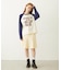 PLEATED DENIM SKIRT