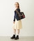 PLEATED DENIM SKIRT