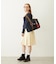 PLEATED DENIM SKIRT
