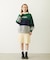 PLEATED DENIM SKIRT
