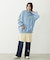 PLEATED DENIM SKIRT