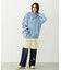 PLEATED DENIM SKIRT