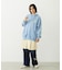 PLEATED DENIM SKIRT