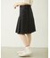 PLEATED DENIM SKIRT