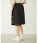 PLEATED DENIM SKIRT