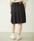 PLEATED DENIM SKIRT