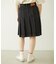 PLEATED DENIM SKIRT