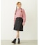 PLEATED DENIM SKIRT