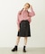 PLEATED DENIM SKIRT