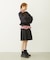 PLEATED DENIM SKIRT