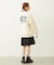 PLEATED DENIM SKIRT