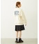 PLEATED DENIM SKIRT