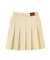 PLEATED DENIM SKIRT
