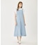 GATHERED SHOULDER DRESS