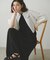 BACK OPEN FLARE DRESS