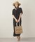 GATHERED BALLOON SLEEVE DRESS