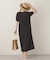 GATHERED BALLOON SLEEVE DRESS
