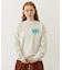 FLOWER LOGO CHENILLE EMBROIDERY SWEAT TOP