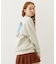 FLOWER LOGO CHENILLE EMBROIDERY SWEAT TOP